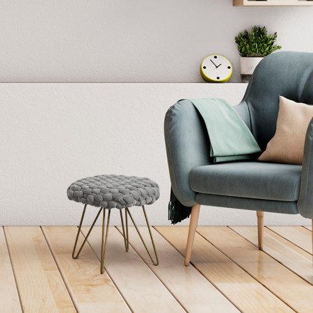 Taburete Bajo Emre Gris 37,5x34cm Thinia Home Taburetes 6 Taburete Bajo Emre Gris 37,5x34cm Thinia Home Taburetes 6