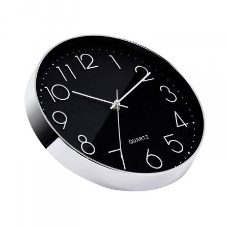 Relógio de parede moderno em relevo com mostrador preto Ø30 cm Thinia Home Relógios de parede 2