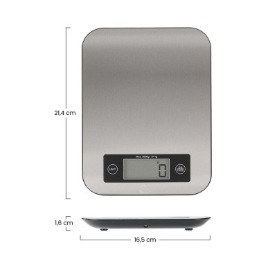 Balança de cozinha inteligente Bluetooth com APP em aço inoxidável Dayron Acessórios de cozinha 5