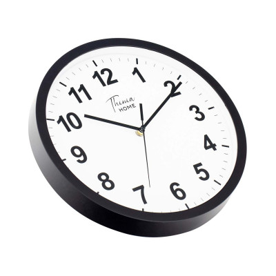 Reloj de Pared Clásico Negro con Esfera Blanca Ø30.5 cm Thinia Home Relojes de Pared 2