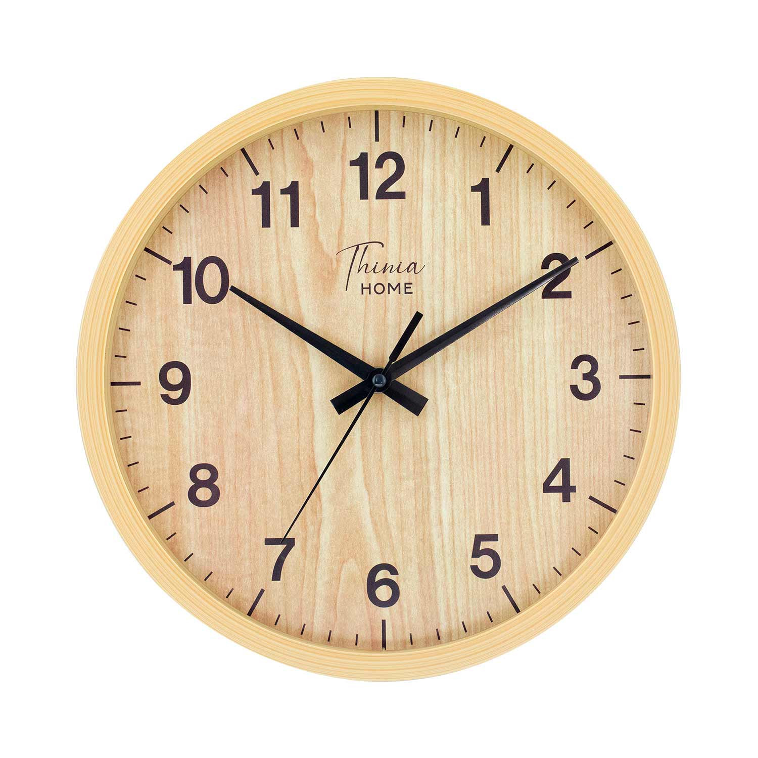 Reloj de Pared de Madera Ø30 cm Thinia Home