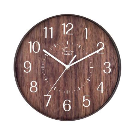 Orologio da parete in legno scuro Ø30 cm Thinia Home Orologi da parete 1