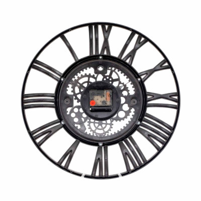 Reloj de Pared Vintage Troquelado Negro/Dorado Ø38 cm Thinia Home Relojes de Pared 5