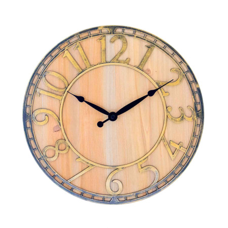 Relógio de parede vintage castanho Ø33cm Thinia Home Relógios de parede 1