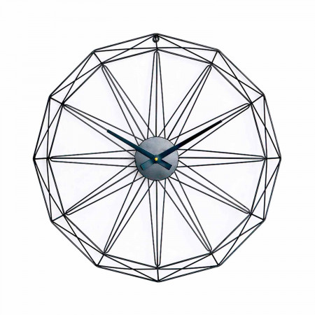 Reloj de Pared Moderno Negro Ø60cm Thinia Home Relojes de Pared 1