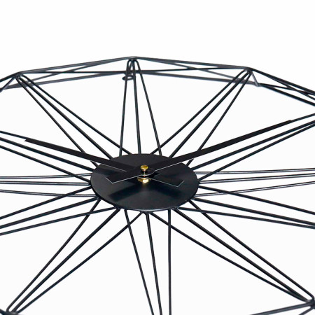 Reloj de Pared Moderno Negro Ø60cm Thinia Home Relojes de Pared 2
