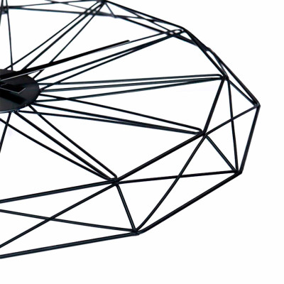 Reloj de Pared Moderno Negro Ø60cm Thinia Home Relojes de Pared 3
