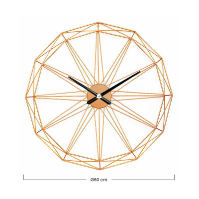 Reloj de Pared Moderno Dorado Ø80cm Thinia Home Relojes de Pared 4