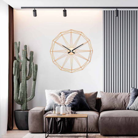 Reloj de Pared Moderno Dorado Ø80cm Thinia Home Relojes de Pared 5