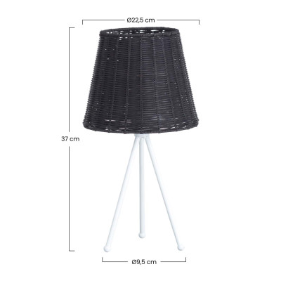 Lámpara de Mesa Yuan 22,5x22,5x37cm 7hSevenOn Deco Lámparas de Mesa 6