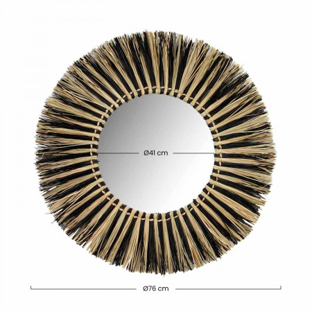 Espejo de Pared en Algas Marinas Redondo Meer Ø76cm Thinia Home Espejos de Pared 5 Espejo de Pared en Algas Marinas Redondo Meer Ø76cm Thinia Home Espejos de Pared 5