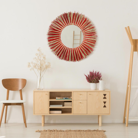Espejo de Pared en Algas Marinas Redondo Meer Ø76cm Thinia Home Espejos de Pared 12