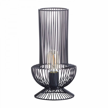 Lámpara de Mesa Yan Negro 17,5x17,5x33cm 7hSevenOn Deco