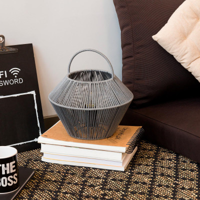 Lámpara de Mesa Shaoran Gris 24x24x25cm 7hSevenOn Deco Lámparas de Mesa 6