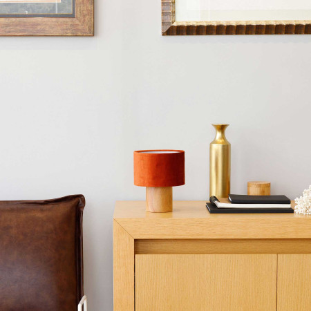 Lámpara de Mesa Natural Eco Red 18x18x22cm 7hSevenOn Deco Lámparas de Mesa 7