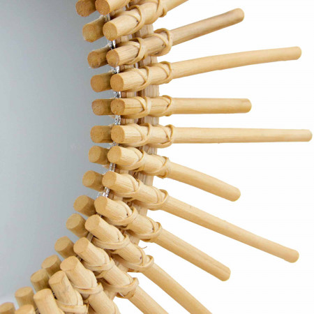 Espejo de Pared en Ratán Redondo Licht Natural Ø60cm Thinia Home Espejos de Pared 4 Espejo de Pared en Ratán Redondo Licht Natural Ø60cm Thinia Home Espejos de Pared 4