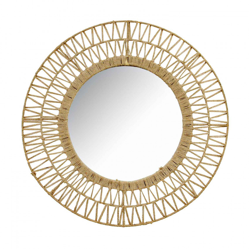 Espejo de Pared Metálico Redondo Sole Dorado Ø70cm Thinia Home Espejos de Pared 1 Espejo de Pared Metálico Redondo Sole Dorado Ø70cm Thinia Home Espejos de Pared 1