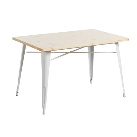 Mesa de jantar retangular em madeira de ferro 120x80x74cm Thinia Home Mesas de jantar 1