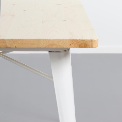 Mesa de Comedor Rectangular Iron Wood 120x80x74cm Thinia Home Mesas de Comedor 4
