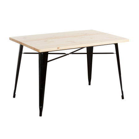 Tavolo da pranzo rettangolare Iron Wood 120x80x74 cm Thinia Home Tavoli da pranzo 1