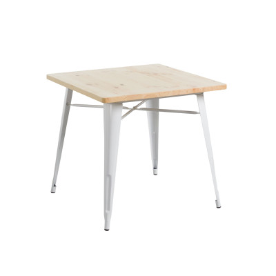 Mesa de jantar quadrada em madeira de ferro 80x80x74cm Thinia Home Mesas de jantar 1