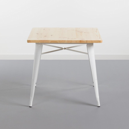 Mesa de Comedor Cuadrada Iron Wood 80x80x74cm Thinia Home Mesas de Comedor 2