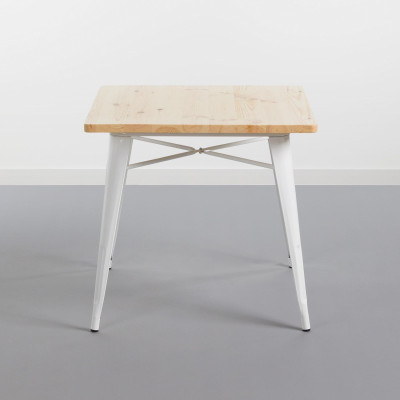 Mesa de Comedor Cuadrada Iron Wood 80x80x74cm Thinia Home Mesas de Comedor 2