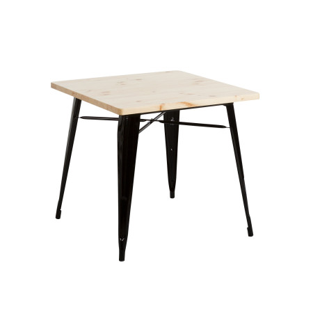 Tavolo da pranzo quadrato Iron Wood 80x80x74 cm Thinia Home Tavoli da pranzo 1
