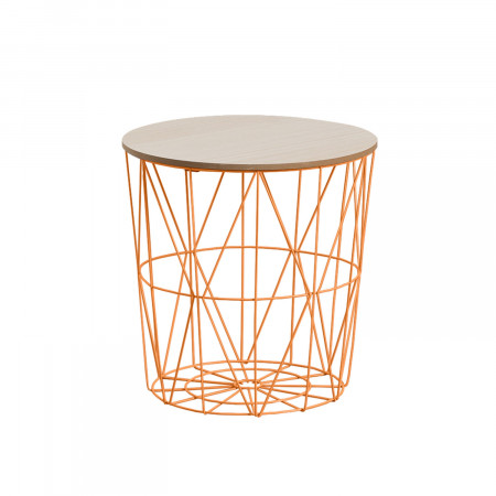 Coffee table round Storage 41x40cm Thinia Home