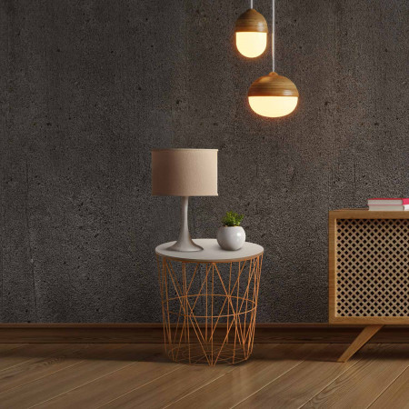 Coffee table round Storage 41x40cm Thinia Home