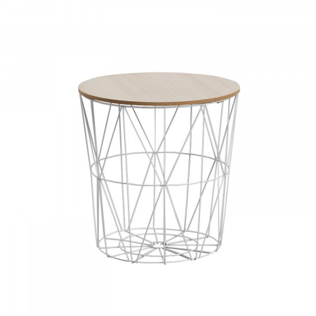 Coffee table round Storage 41x40cm Thinia Home