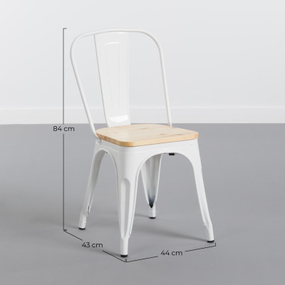 Esszimmergarnitur mit quadratischem Tisch und 2 Stühlen „Iron Wood“ im Industrial-Stil Thinia Home Esszimmergarnituren mit Tisch