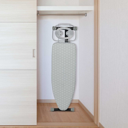 Metal folding ironing board with 7house shelf | Light ironing board with adjustable height | Coffee table
