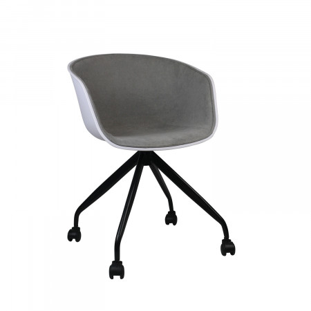 Cadeira de secretária com rodas Simply Grey 78,6x54x49cm Thinia Home Cadeiras de secretária com rodas 1