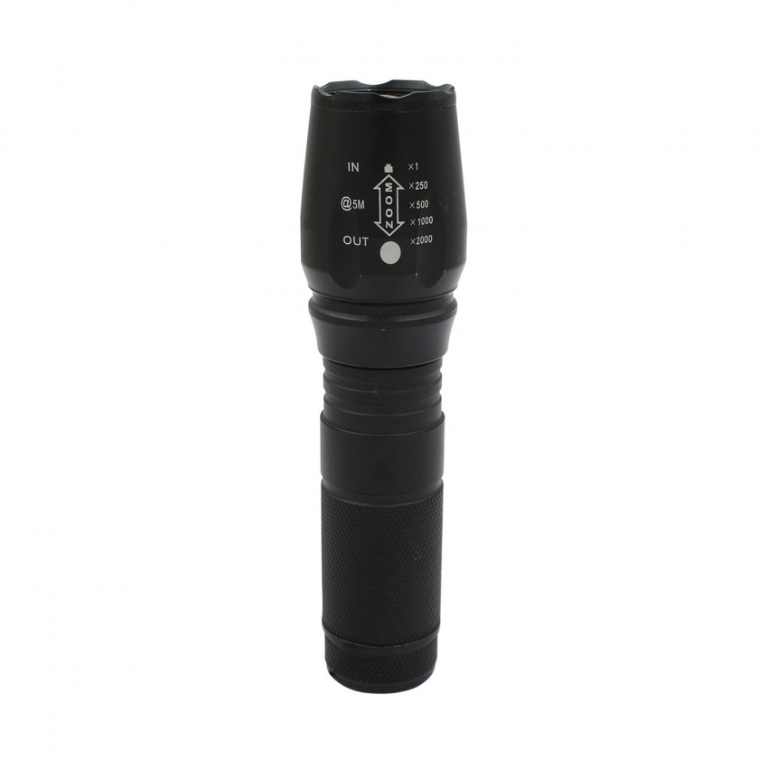 Linterna LED Extensible con Zoom y 5 Modos De Iluminación Negro 7500K 20000H 7hSevenOn Linternas 1