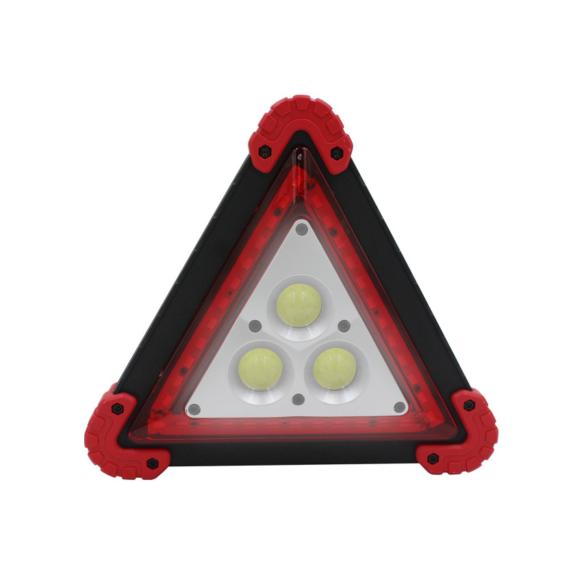 Señal de Emergencia Portátil Triángular con 4 Modos de Iluminación Negro/Rojo 7500K 20000H 7hSevenOn Outlet 1