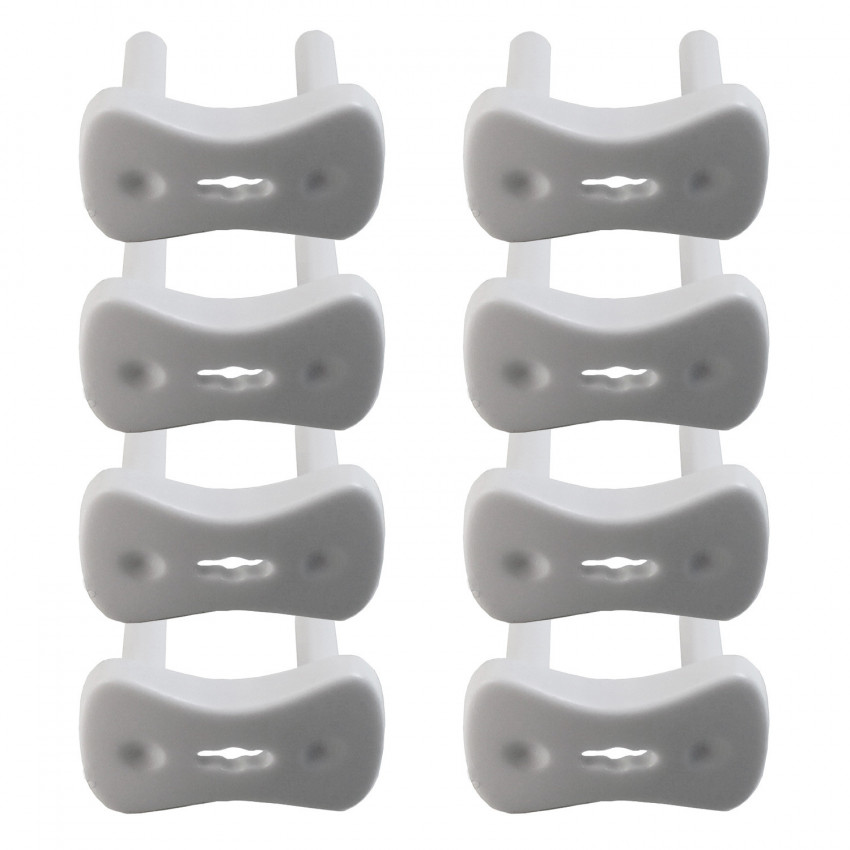 Pack 8 Protectores de Enchufe Europlug Empotrables Blancos Nine&One Herramientas 1