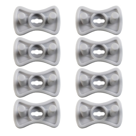 Pack 8 Protectores de Enchufe Europlug Empotrables Blancos Nine&One Herramientas 2