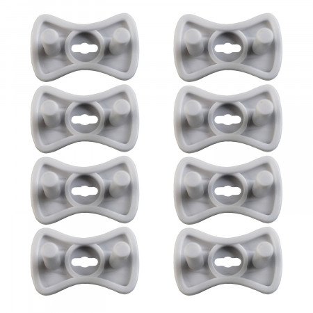 Pack 8 Protectores de Enchufe Europlug Empotrables Blancos Nine&One Herramientas 2