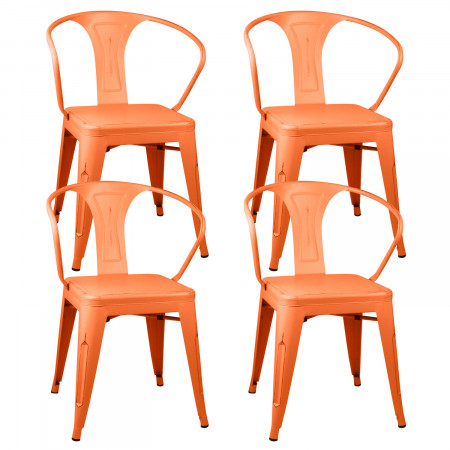 Pack 4 Sillas de Comedor Strong Vintage 53x45x80cm Thinia Home Sillas de Comedor de Diseño 9