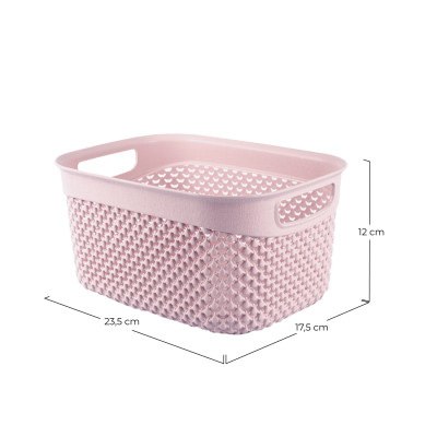 Cesta Mediana de Ordenación Rectangular 3,3 Litros 7house Ordenación Baño 4
