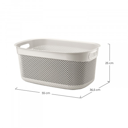 Cesta Alta Rectangular 33 Litros 7house Ordenación Baño 6