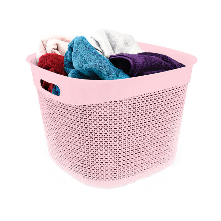 Cesta Alta Cuadrada 36 Litros 7house Ordenación Baño 3