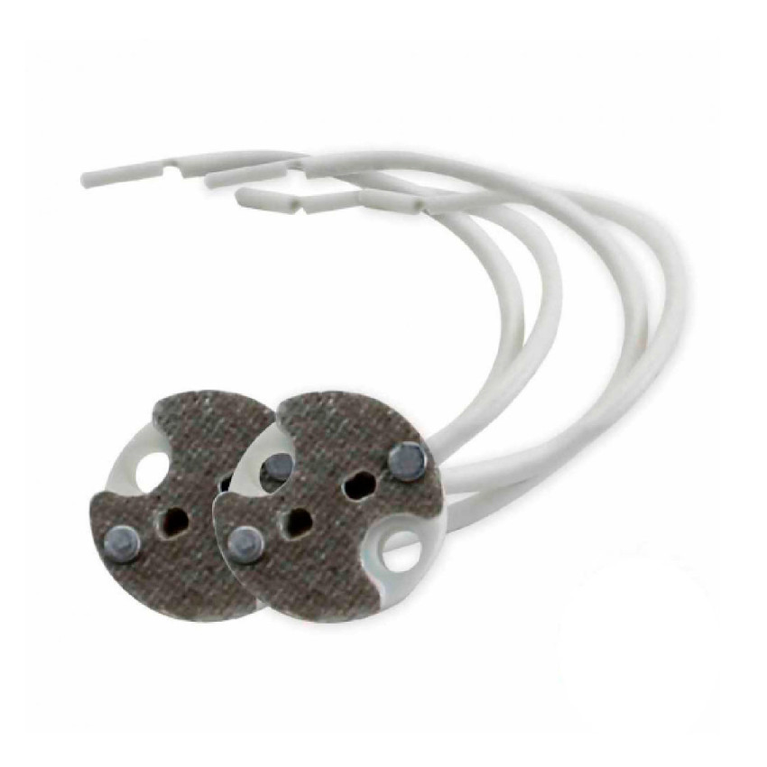2er-Pack Silikon-Lampenfassungen GU5.3, weiß, „ 7hSevenOn Elec “, Stecker, Buchsen und Adapter 1