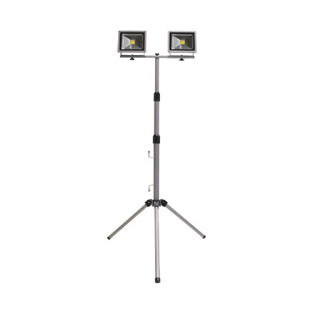 Tripé telescópico com projectores LED exteriores de 2x20W Alumínio 4000K 7hSevenOn Outdoor Projectores LED 1