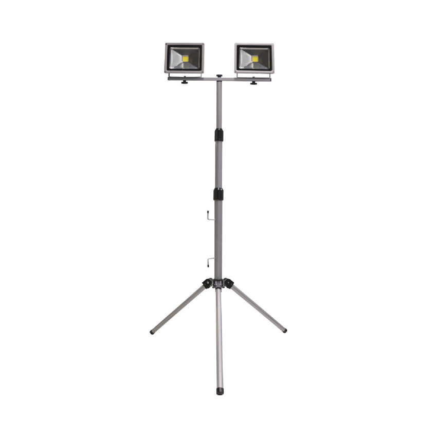 Trípode Telescópico con 2x20W Proyectores LED de Exterior Orientable Aluminio 4000K 7hSevenOn Outdoor Proyectores LED para Exter