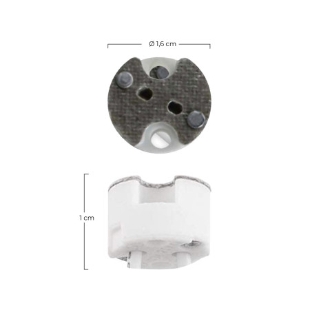 Portalámparas de Silicona Liso G4 Blanco 7hSevenOn Elec Clavijas, Casquillos y Adaptadores 2