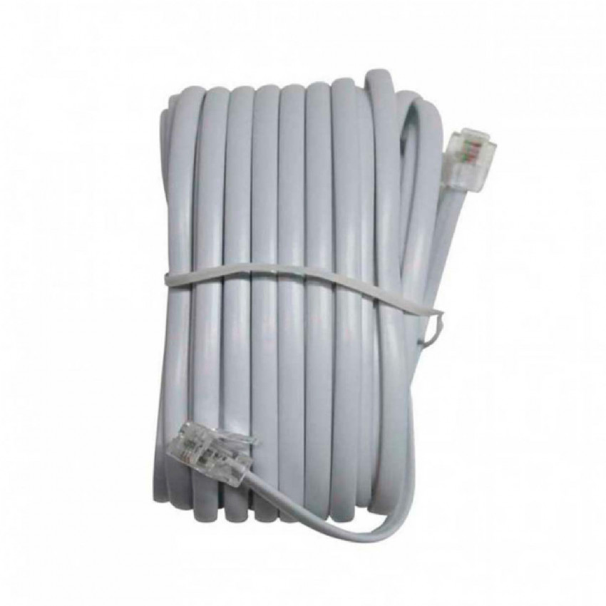 Cable de Teléfono Macho a Macho RJ11 7,5m 7hSevenOn Elec TV y Telefonía 1 Cable de Teléfono Macho a Macho RJ11 7,5m 7hSevenOn Elec TV y Telefonía 1