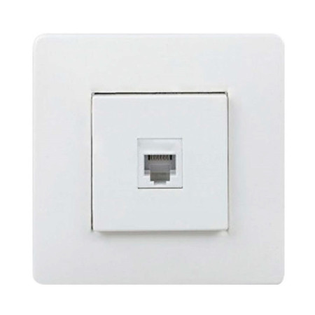 Toma de Teléfono de Superficie 4 vías 7hSevenOn Elec TV y Telefonía 1
