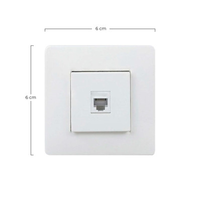 Toma de Teléfono de Superficie 4 vías 7hSevenOn Elec TV y Telefonía 2